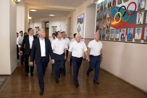 Приезд министра спорта РФ Павла Анатольевича Колобкова в КГУФКСТ (14.08.2019)