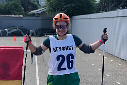 Состоялись финальные забеги гонки на лыжероллерах с элементами ачери-биатлона среди студентов КГУФКСТ. 