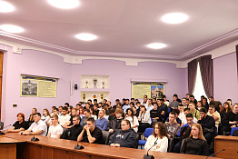 В КГУФКСТ состоялась встреча представителей ГБУ ДО КК «СШОР «Самбо» со студентами вуза в рамках профориентационного мероприятия о перспективах трудоустройства.