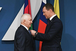 Министр спорта Российской Федерации Михаил Дегтярев с рабочим визитом посетил город Краснодар.