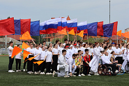В университете прошло спортивно-художественное представление «Спорт на все времена».