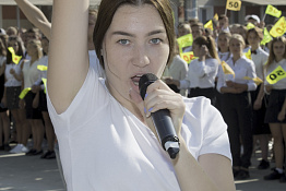 Торжественная линейка, посвящённая началу учебного года (02.09.2019)