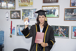 Приём в ректорате призера Олимпийских игр, выпускницы Елены Орябинской (03.08.2021)