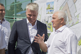 Приезд министра спорта РФ Павла Анатольевича Колобкова в КГУФКСТ (14.08.2019)