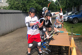 Состоялись финальные забеги гонки на лыжероллерах с элементами ачери-биатлона среди студентов КГУФКСТ. 