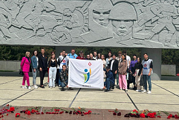 Студенты вуза приняли участие в мероприятиях, посвященных 78-ой годовщине Победы советского народа в Великой Отечественной войне.