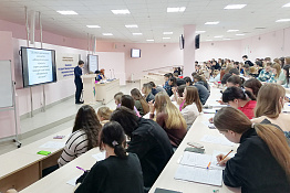 На базе КГУФКСТ прошла образовательная акция "Избирательный диктант". 