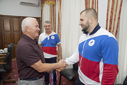 Приём в ректорате призёра Олимпийских игр Сергея Семёнова (11.08.2021)