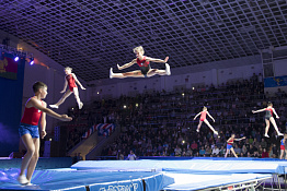 Юбилей Олимпийского чемпиона по прыжкам на батуте Москаленко Александра (03.11.2019)