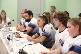 В Центре водных видов спорта КГУФКСТ состоялась встреча с Губернатором Краснодарского края Вениамином Ивановичем Кондратьевым.