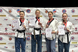 ПОЗДРАВЛЯЕМ! Студентки  КГУФКСТ выиграли золото и серебро Всероссийского турнира "Кубок Балтийского моря"по тхэквондо ВТФ.