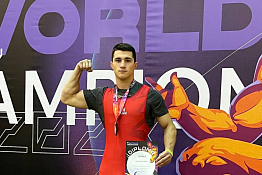 ПОЗДРАВЛЯЕМ! Студент КГУФКСТ стал победителем IX Чемпионата мира WRPF/WEPF/WAF/WSF 2023.