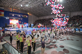 Юбилей Олимпийского чемпиона по прыжкам на батуте Москаленко Александра (03.11.2019)